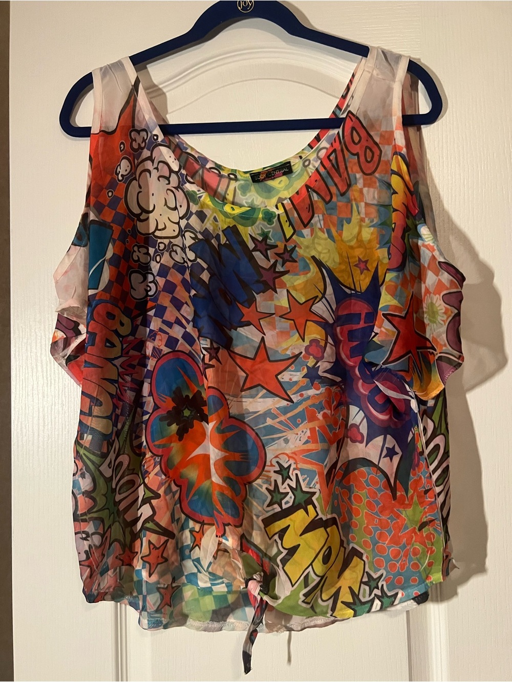 Body Central Multicolor Abstract Tank Top